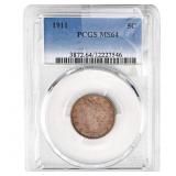 1911 Liberty Victory Nickel PCGS MS64