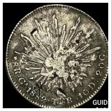1882 Mexico Silver 1 Peso  NEARLY UNCIRCULATED