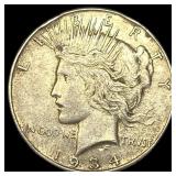 1934 Silver Peace Dollar NEARLY UNCIRCULATED