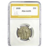 1930 Standing Liberty Quarter PGA AU55