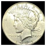 1934 Silver Peace Dollar CLOSELY UNCIRCULATED