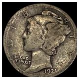 1921 Silver Mercury Dime NICELY CIRCULATED