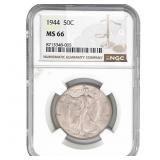 1944 Walking Liberty Half Dollar NGC MS66
