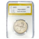 1925 Stone Mountain Half Dollar PGA MS63
