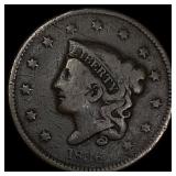 1836 Coronet Head Large Cent NICELY CIRCULATED