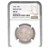 1936 Bridgeport Half Dollar NGC MS66