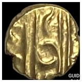 India Mysore .012 Gold Fanam UNCIRCULATED