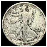 1917-S Silver Walking Liberty Half Dollar NICELY C