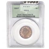 1897 Liberty Victory Nickel PCGS PR64