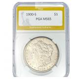 1900-S Morgan Silver Dollar PGA MS65