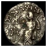 Indo-Scythian 59-12 BC Silver drachm NEARLY UNCIR