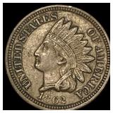 1862 Indian Head Cent NEARLY UNCIRCULATED