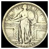1917 Type 1 Standing Liberty Quarter LIGHTLY CIRCU