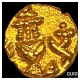 1638-1812 India Mysore .012 Gold Fanam UNCIRCULATE