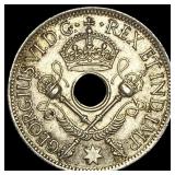 1945 New Guinea Silver 1 Shilling  UNCIRCULATED