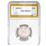 1893-S Barber Quarter PGA MS64+