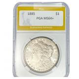 1885 Morgan Silver Dollar PGA MS64+