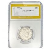 1915 Barber Quarter PGA MS64+