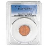 1971-D Wheat Cent PCGS MS66 RD