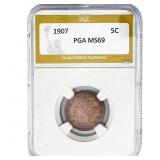 1907 Liberty Victory Nickel PGA MS69