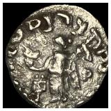 Indo-Scythian 59-12 BC Silver drachm NEARLY UNCIR