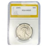 1945 Walking Liberty Half Dollar PGA MS65