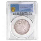 1918 Walking Liberty Half Dollar PCGS F15