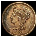 1850 Braided Hair Large Cent UNCIRCULATED