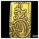 Japan 1832-1858 Gold 2 Shu CLOSELY UNCIRCULATED