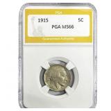 1915 Buffalo Nickel PGA MS66