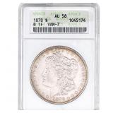 1878 Morgan Silver Dollar ANACS AU58