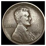 1909-S Lincoln Wheat Cent LIGHTLY CIRCULATED