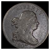 1807 Copper Half Cent LIGHTLY CIRCULATED