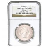 1954-S Washington Carver Half Dollar NGC MS64