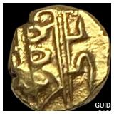 1638-1812 India Mysore .012 Gold Fanam UNCIRCULATE