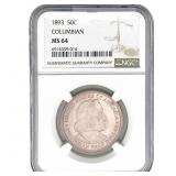 1893 Columbia Half Dollar NGC MS64