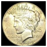 1928 Silver Peace Dollar CLOSELY UNCIRCULATED