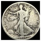 1917-S Silver Walking Liberty Half Dollar NICELY C