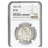 1826 Capped Bust Half Dollar NGC XF45