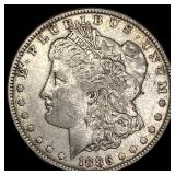 1886 Morgan Silver Dollar NEARLY UNCIRCULATED