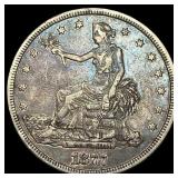 1877 Silver Trade Dollar LIGHTLY CIRCULATED