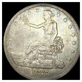 1877 Silver Trade Dollar LIGHTLY CIRCULATED