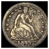 1844 Seated Liberty Dime LIGHTLY CIRCULATED