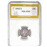1942/1 Mercury Silver Dime PGA XF45