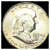 1954 Silver Half Dollar Franklin UNCIRCULATED
