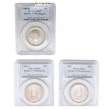 [3 Coins] 1946-D,S Booker T Half Dollar PCGS MS65