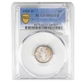 1929-D Mercury Silver Dime PCGS MS65 FSB