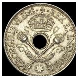 1945 New Guinea Silver 1 Shilling  UNCIRCULATED