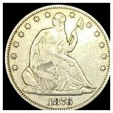 1876 Seated Liberty Half Dollar LIGHTLY CIRCULATED