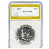 1954 Franklin Half Dollar PGA PR65
